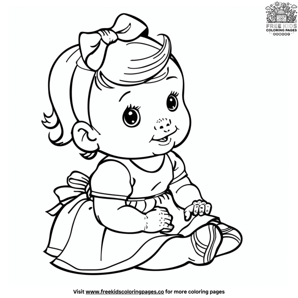 vibrant-baby-girl-coloring-pages