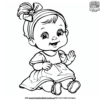 Enchanting Baby Girl Coloring Pages