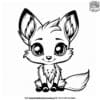 Vibrant Baby Kawaii Fox Coloring Pages