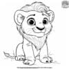 Baby Lion Coloring Pages