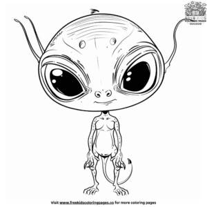 Sweet baby monster coloring pages