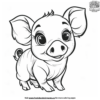Charming Baby Pig Coloring Pages for Little Artists