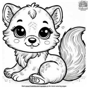 Delightful Baby Wolf Coloring Pages to Brighten Your Day