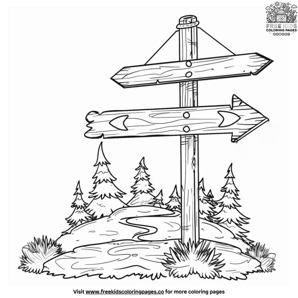 Camping coloring pages for preschool