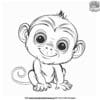 Animated Monkey Coloring Pages