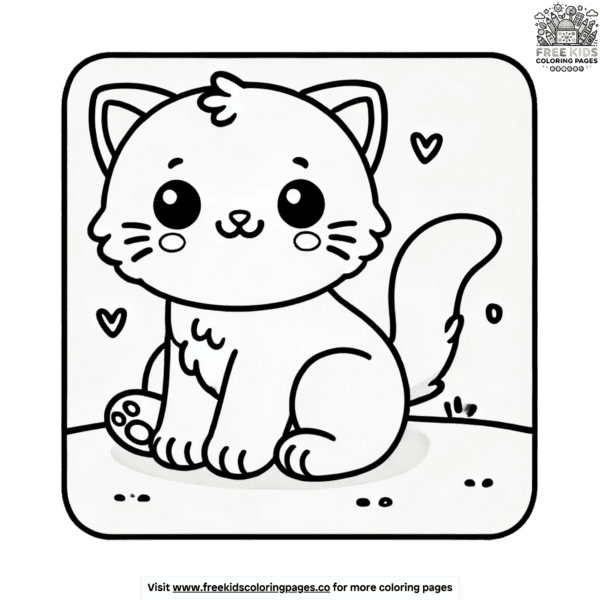 Delightful cute kitten coloring pages for endless fun