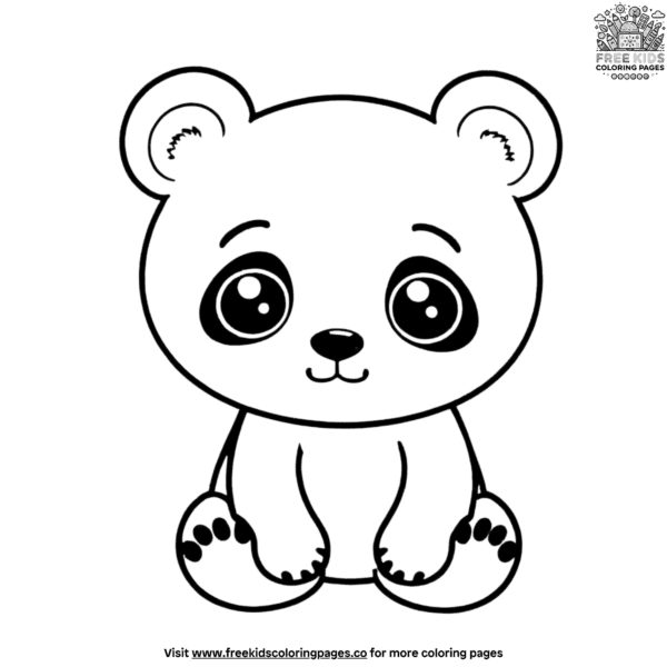 Cute panda coloring pages