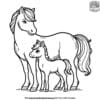 Engaging Horse and Foal Coloring Pages