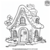 Charming Leprechaun House Coloring Pages