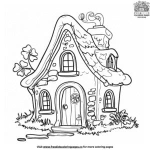 Little Leprechaun House Coloring Pages