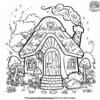 Charming Leprechaun House Coloring Pages