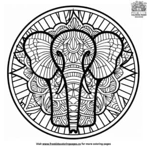 Charming Mandala Animal Coloring Pages