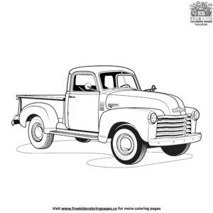 Vintage Old Truck Coloring Pages