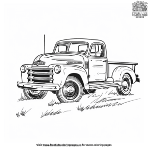 Forever Vintage Truck Coloring Pages