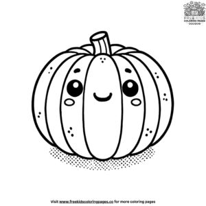 Adorable pumpkin faces coloring pages