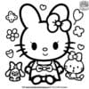 Charming Sanrio Characters Coloring Pages