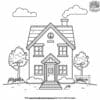 Beautiful House Coloring Pages