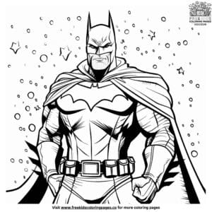 Pleasant Superhero Holiday Coloring Pages