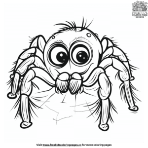 Cartoon spider coloring pages