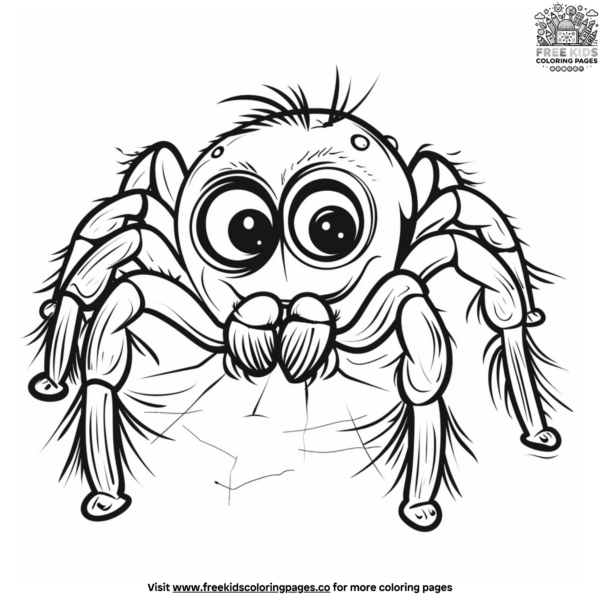 Cartoon Spider Coloring Pages