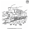 Cartoon Train Coloring Pages