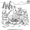 Family Camping Coloring Pages