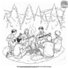 Camp Night Music Coloring Pages