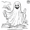 Friendly Ghost Coloring Pages