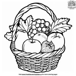 Fruit Basket Coloring Pages