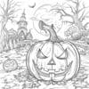 Playful Happy Halloween Pumpkin Coloring Pages