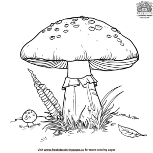 Merry Mushroom Wonderland Coloring Pages