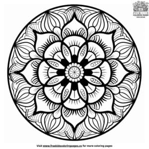 Small Mandala Coloring Pages