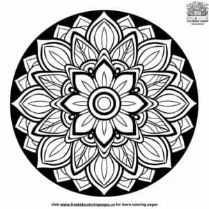 Tiny mandala coloring pages