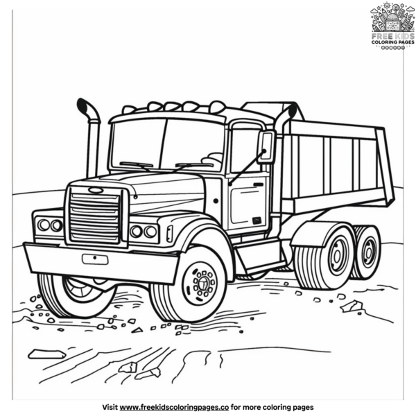 Construction Truck Coloring Pages