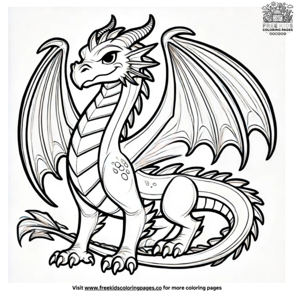 Cool Dragon Coloring Pages