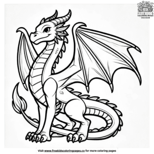 Calm dragon coloring pages