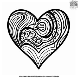 Creative Heart Coloring Pages