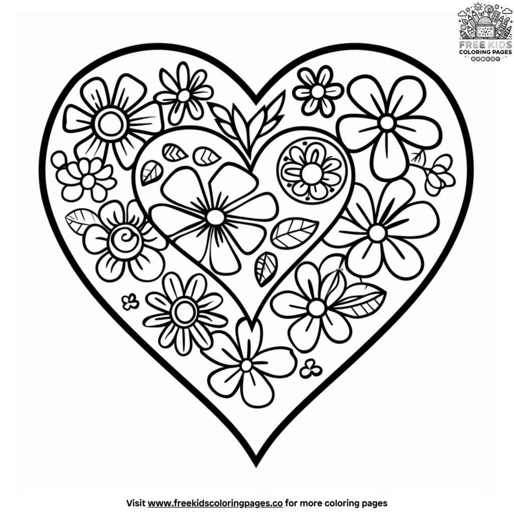 Anatomical Heart Coloring Pages For Kids Free Printable Sheets