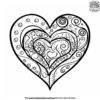 Trendy Heart Coloring Pages