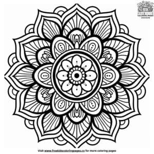 Cool Mandala Coloring Pages