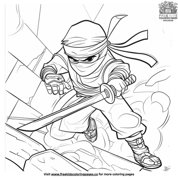 Cool Ninja Coloring Pages