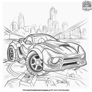 Trendy Robot Car Coloring Pages