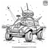 Modern Robot Car Coloring Pages