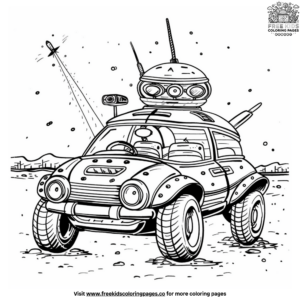 Robot Car Coloring Pages