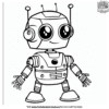 Trendy Robot Coloring Pages