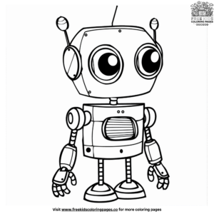 Cool Robot Coloring Pages