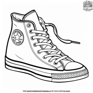 Cool Shoe Coloring Pages