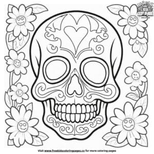 Cool Skull Coloring Pages