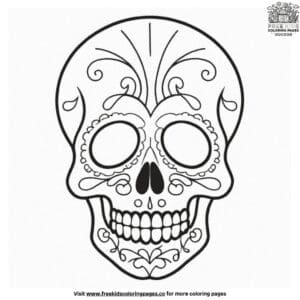 Modern Skull Coloring Pages