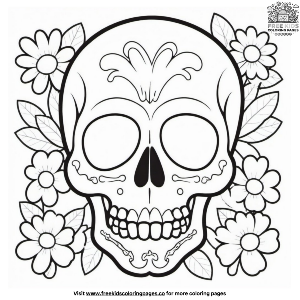 Cool Skull Coloring Pages
